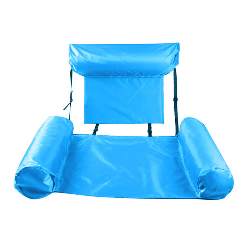 Cross border spot inflatable lounge chair hammock water amusement cloth cover inflatable floating rowthree pipe water sofa chair