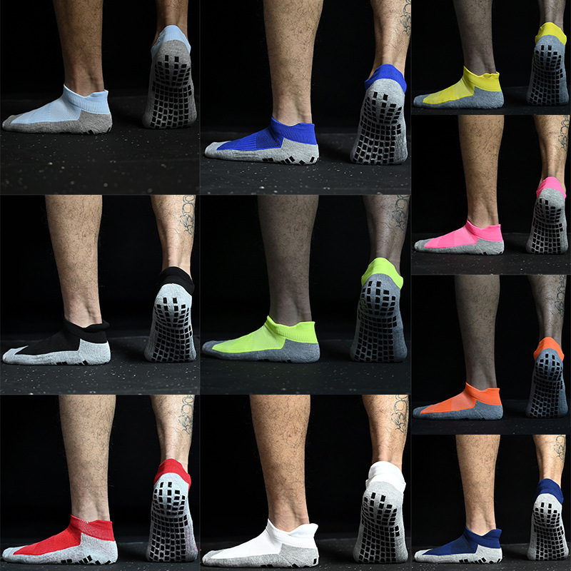 2020 Newest Anti-slip Ankle Boat Low Cut Sports Soccer Socks Short Football Grip Sox Meias