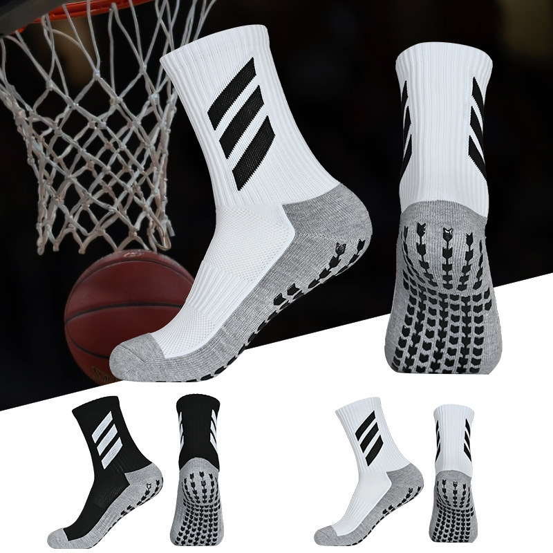 Wholesale New Design Non Slip Soccer Knitting Anti Slip Youth Grip Football Socks