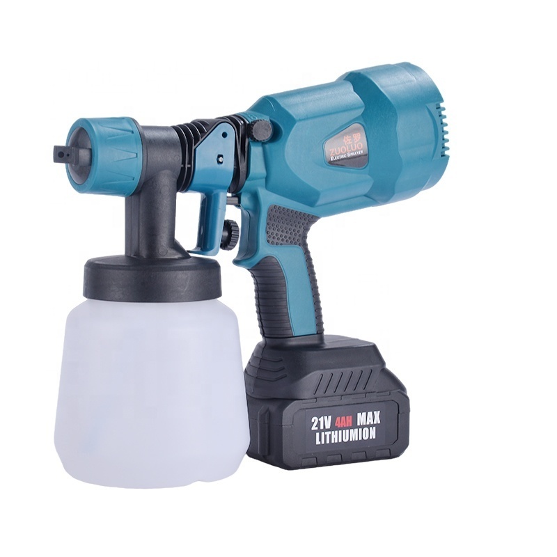 Cordless Power Tools  Paint Sprayer Gun 21V Battery 1000ML Multi Function Electric Hand Held Paint Gun Spray Gun