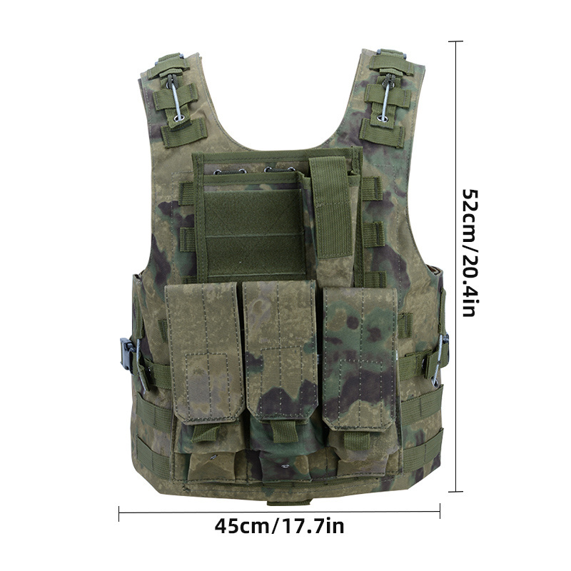 Action Union wholesale Plate Carrier Protective Molle Combat Tactical Vest With Mag Pouch For Wargame CS Vest wildbee