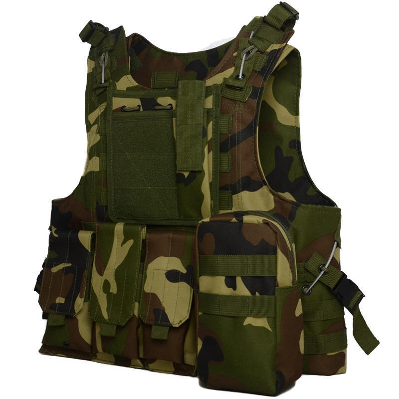 Custom Camouflage Side Release Buckle Security Outdoor Combat Plate Carrier Tactical Vest