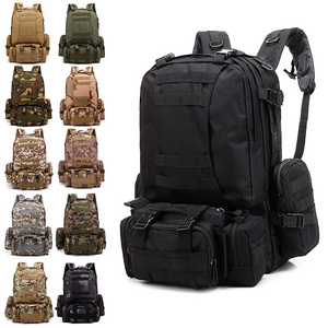 Lupu  55l Black Backpack Tactical Customized Logo Oem/odm Wear-resistant Backpack