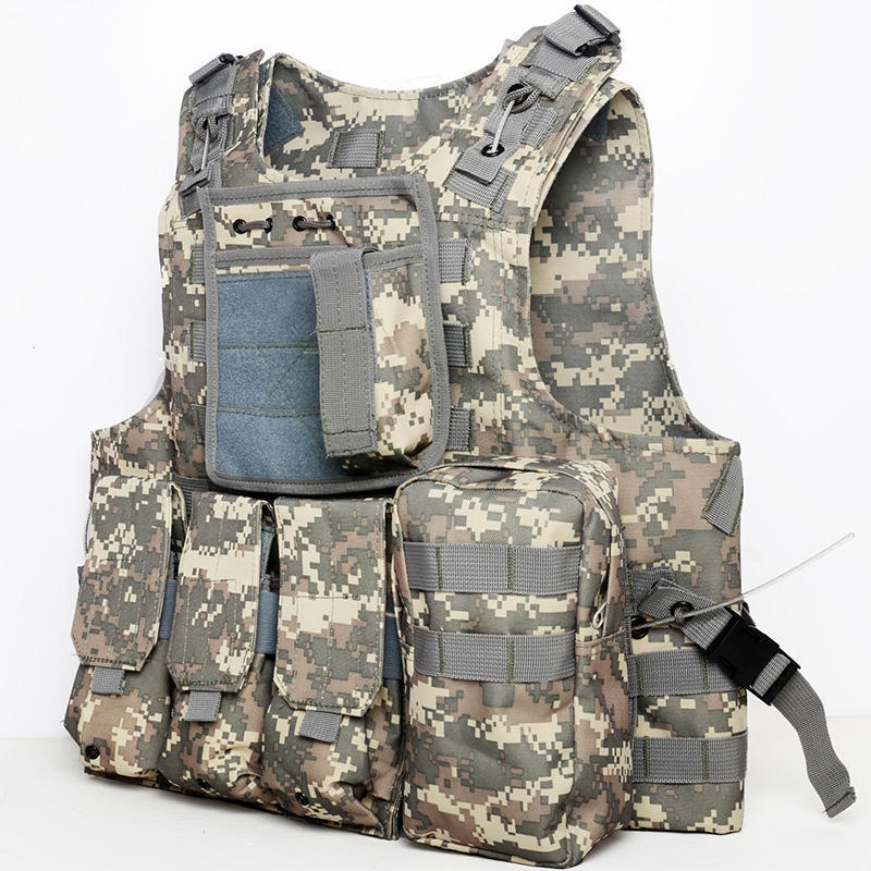 Custom Camouflage Side Release Buckle Security Outdoor Combat Plate Carrier Tactical Vest