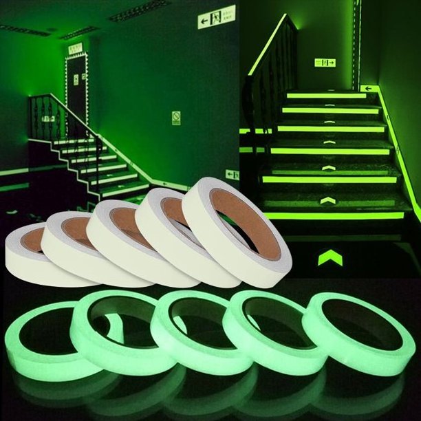 Factory Price Green Waterproof Night Self Adhesive Photoluminescent Self Luminous Tape Glow In The Dark Sticker