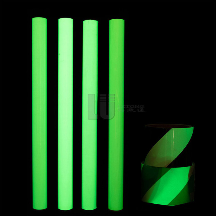 Green Photoluminescent Glow In The Dark Vinyl Adhesive Luminescent Film