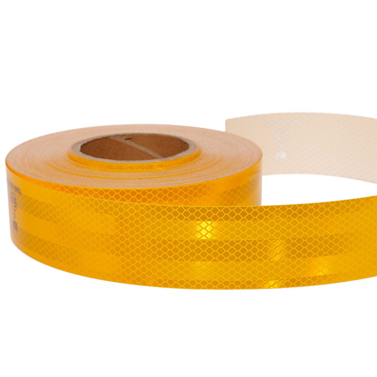 White Yellow Red ECE 104 R 104R Adhesive Prismatic Car Truck Vehicle Reflective Reflector Tape for Safety Conspicuity Markings