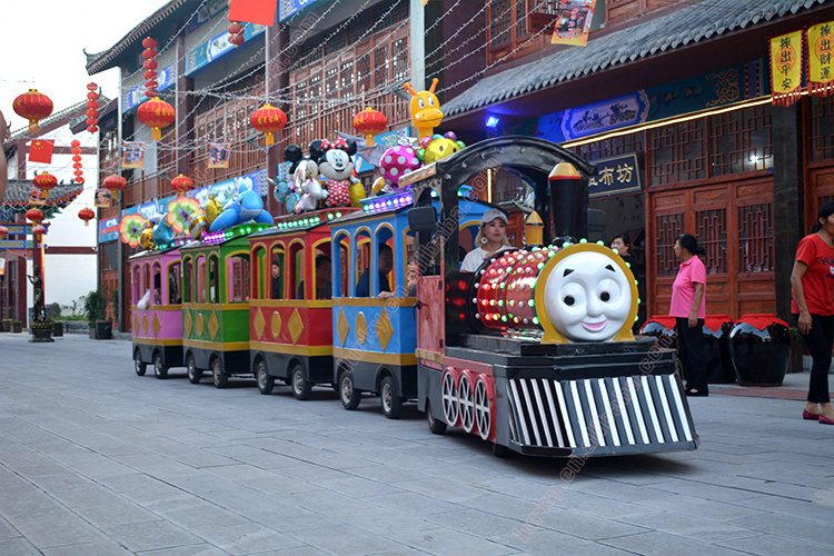 funfair amusement rides train, small trackless train rides for shopping center, electric sightseeing train