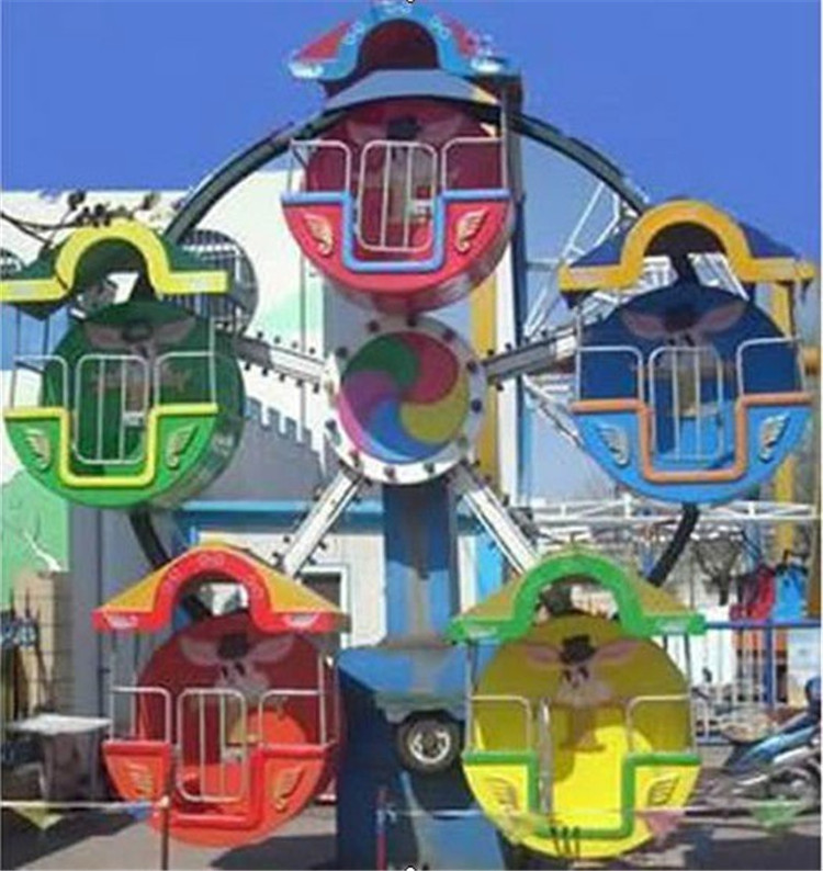 Interesting children playground rides 5 cabins kids mini ferris wheel for sale