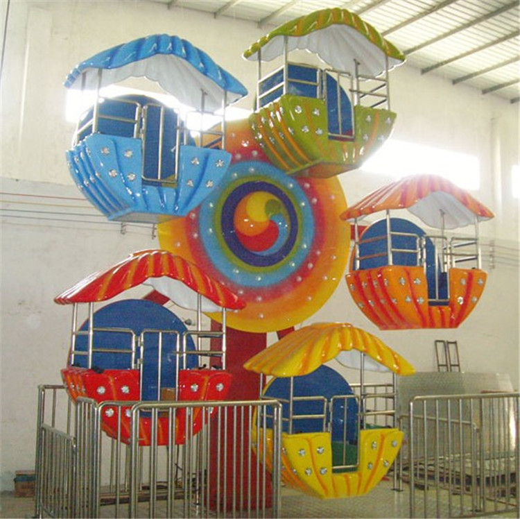 Interesting children playground rides 5 cabins kids mini ferris wheel for sale