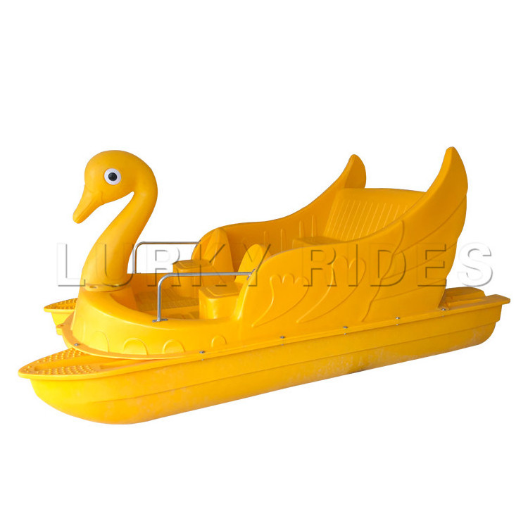 Low price Water amusement park fiberglass used swan pedal boats