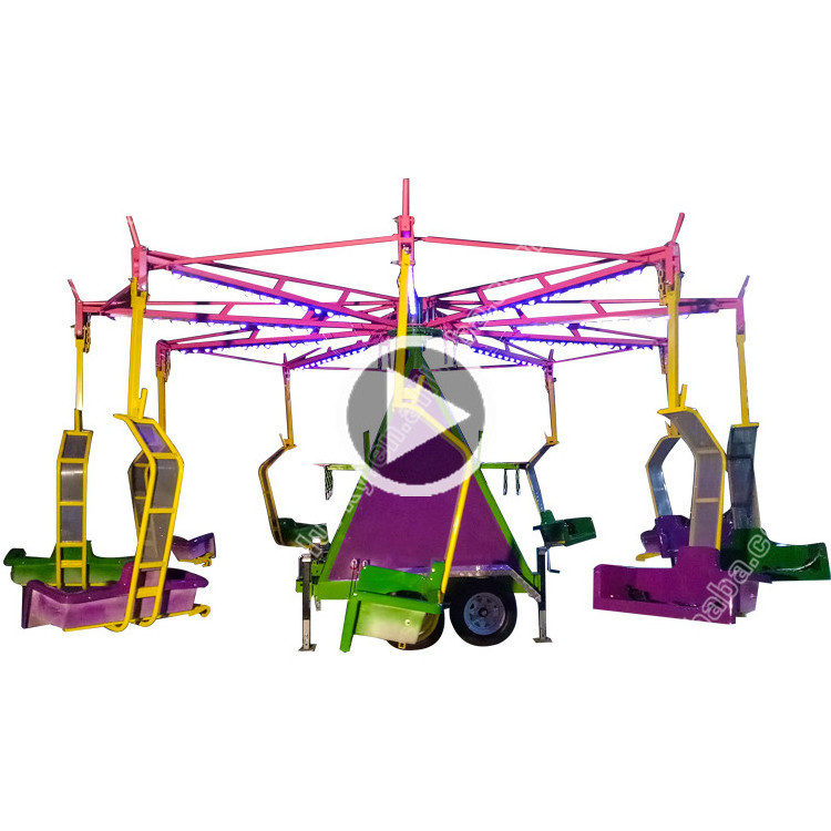 Carnival Park Thrill Swing Portable Rides Rotary Funny Turntable Mini Flying Chair Rides