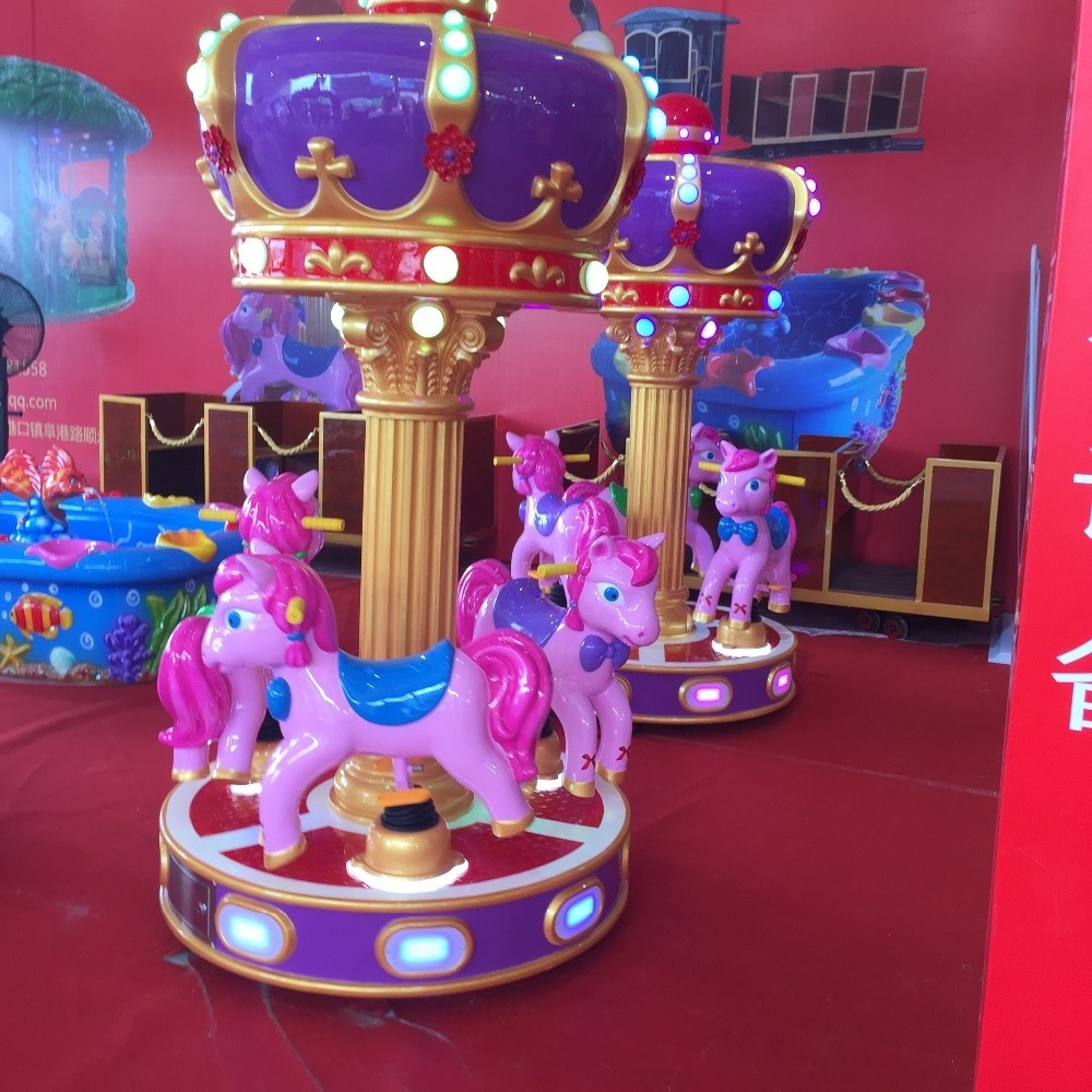 Musical Rides Machine 3 Seats Kids mini ride Musical Merry Go Round carousel/carrousel rides ...