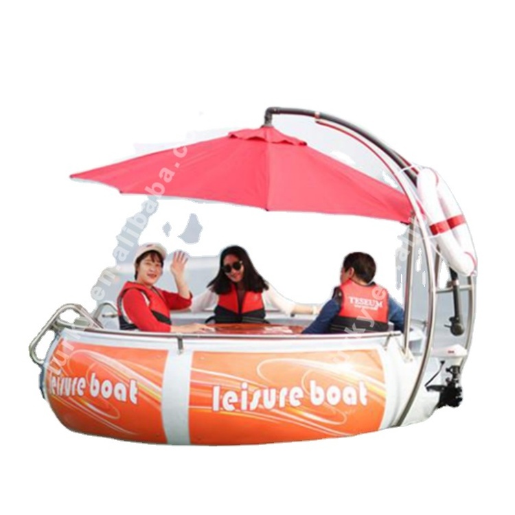 Electric round barbecue boat,grill donut boats for sale