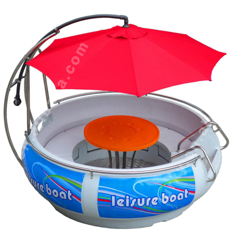 Electric round barbecue boat,grill donut boats for sale