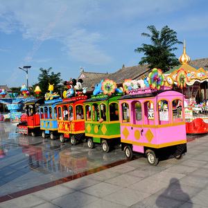 funfair amusement rides train, small trackless train rides for shopping center, electric sightseeing train