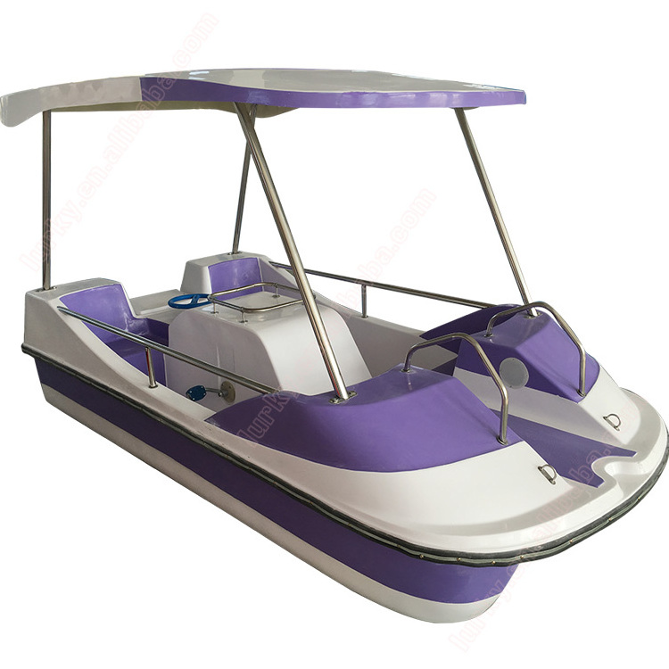 Cheap price amusement park water pedal boat for 4 persons sea- cycle on sale hot sale