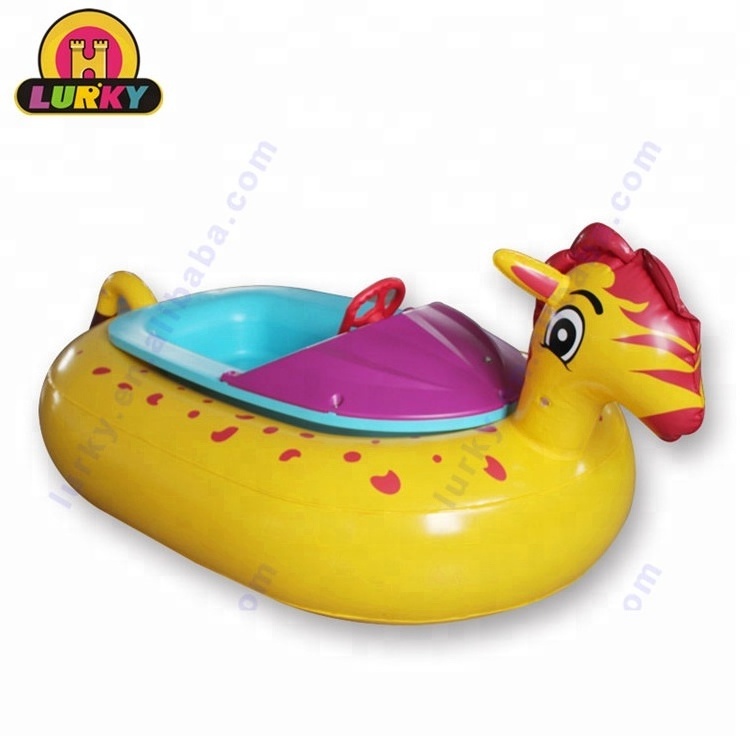 Water play equipment animal model inflatable float kids and adult electric water motorized bumper boat