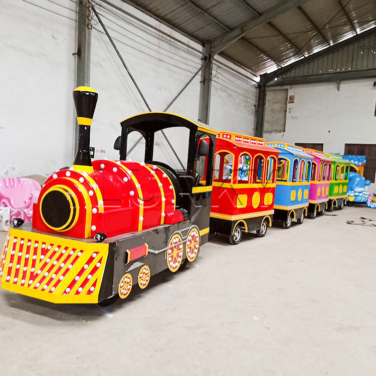 Amusement Park Electric Mini Express Kids Ride Mini Tourist Wattman Mall Trackless Train Price For Sale