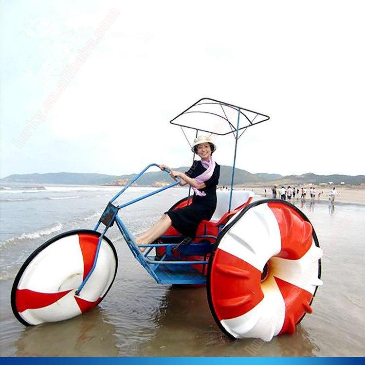 Aqua cycle 3 big wheels water bike sea trike for adults