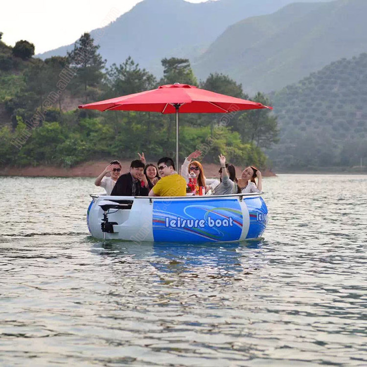 factory wholesale electric barbecue boat BBQ donut boat for sale