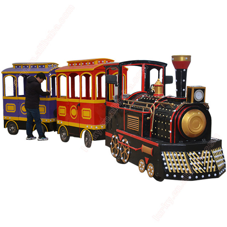 Amusement Park Electric Mini Express Kids Ride Mini Tourist Wattman Mall Trackless Train Price For Sale