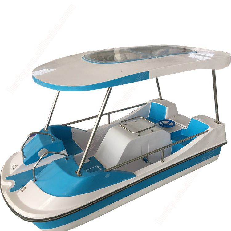 Cheap price amusement park water pedal boat for 4 persons sea- cycle on sale hot sale