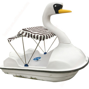 The newest pedal boat for 2 person and parked used Swan shape water pedal boat