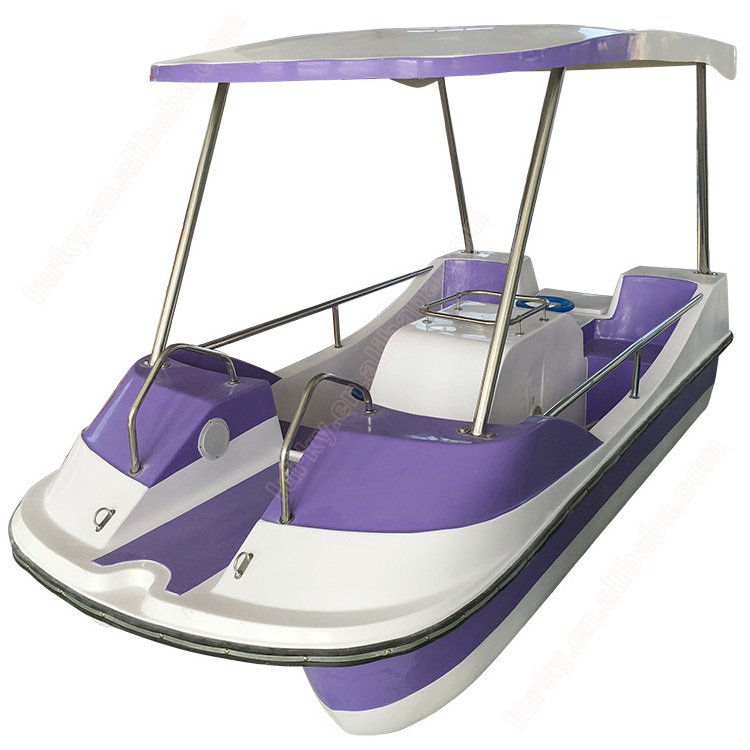 Cheap price amusement park water pedal boat for 4 persons sea- cycle on sale hot sale