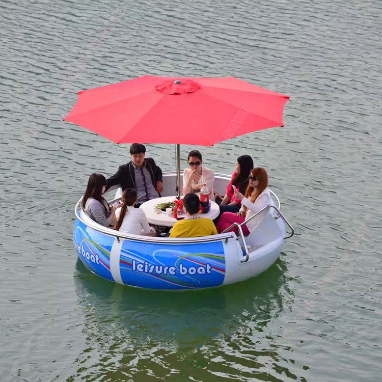 factory wholesale electric barbecue boat BBQ donut boat for sale