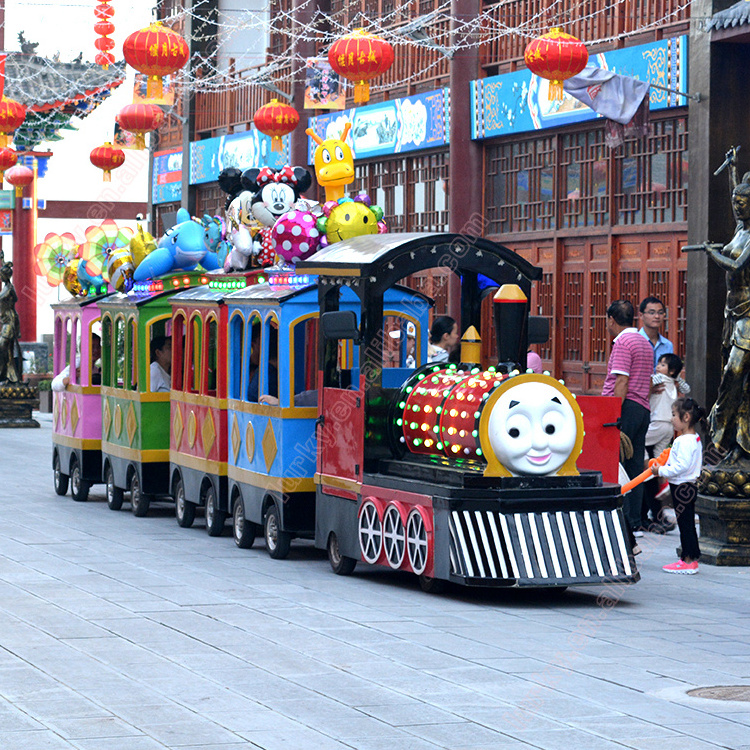 funfair amusement rides train, small trackless train rides for shopping center, electric sightseeing train