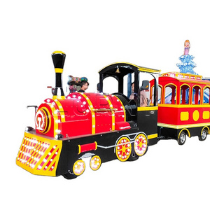 Amusement Park Electric Mini Express Kids Ride Mini Tourist Wattman Mall Trackless Train Price For Sale