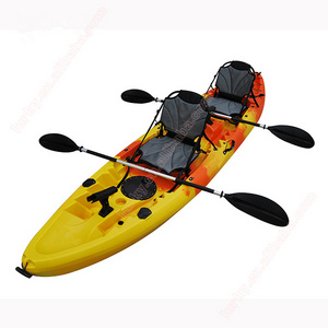 Stable open cockpit family recreational kayak canoe sit in touring tandem kayak for 2 people