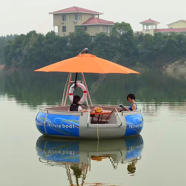 factory wholesale electric barbecue boat BBQ donut boat for sale