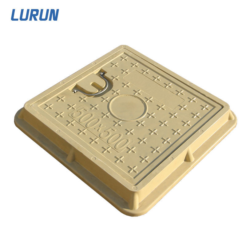 Square Composite Manhole Cover EN124 D400/Plastic Manhole Cover/Waterproof Manhole Cover