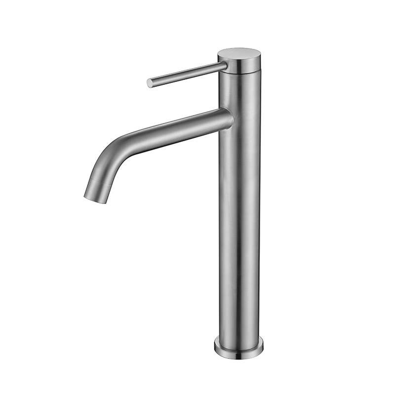 High Quality SUS304 Contemporary Basin Mixer Single Handle Faucet Deck Mounted for Wash Basin Faucet