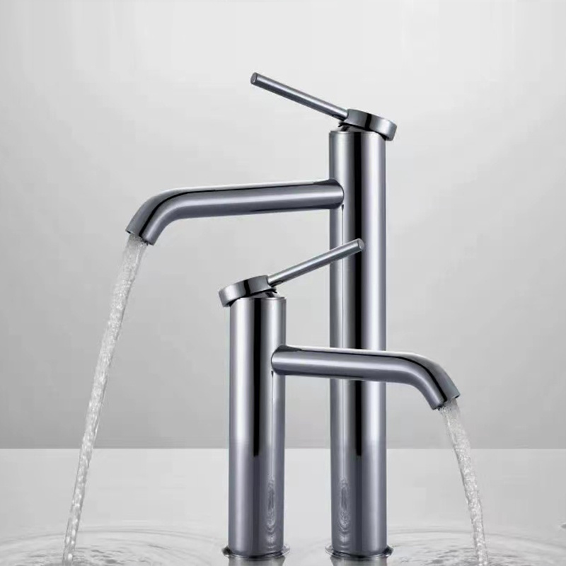 High Quality SUS304 Contemporary Basin Mixer Single Handle Faucet Deck Mounted for Wash Basin Faucet