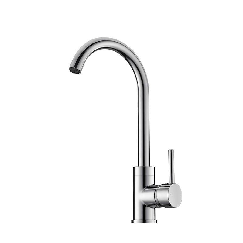 Lusa Classic Swivel Spout Sink Faucet Curved Tube Water Tap Deck Mounted Tap Kitchen Faucet