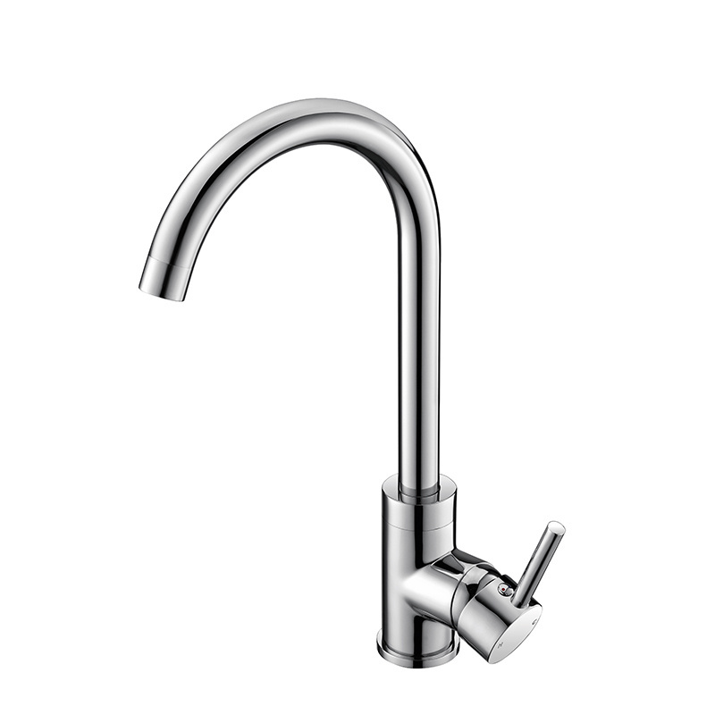 Lusa Classic Swivel Spout Sink Faucet Curved Tube Water Tap Deck Mounted Tap Kitchen Faucet