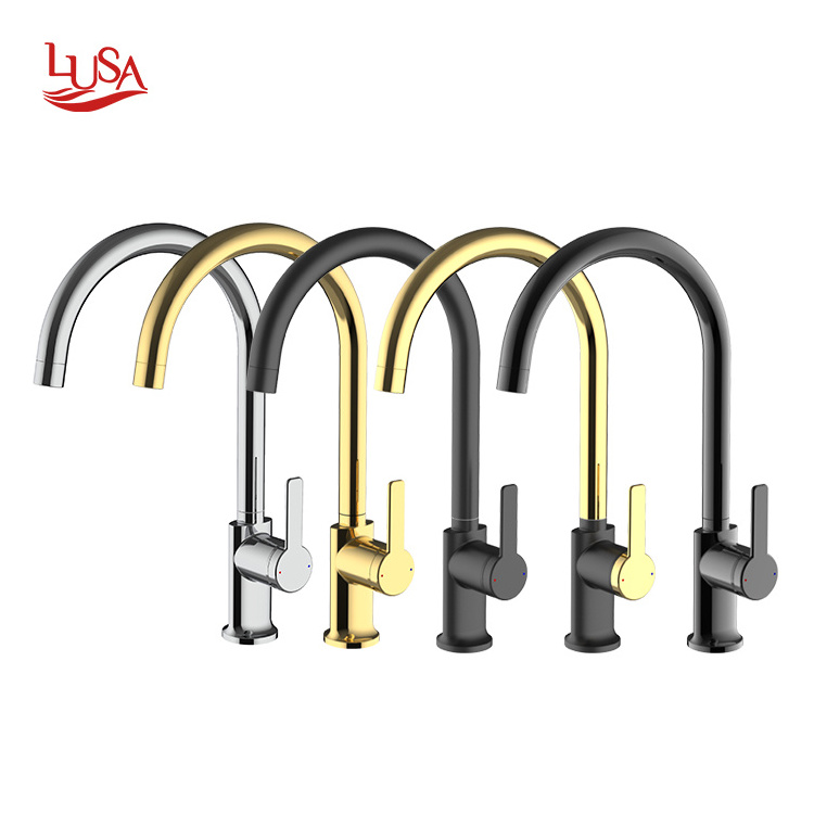 Tap Brass Valve with Single Handle for Water Purification for Sink Installation Kitchen Faucet