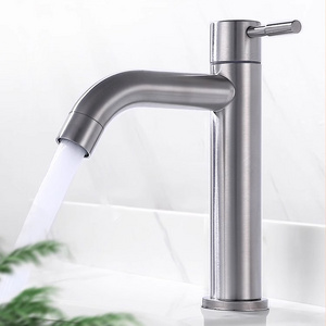 Kaiping Shuikou Stainless Steel 304 One Hole Waterfall Mixer Sinks Single Handle Tap Face Wash Bathroom Taps Basin Faucet