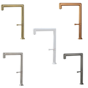 New design square round tube cold and hot water mixing bathroom basin faucet kitchen sink  faucet