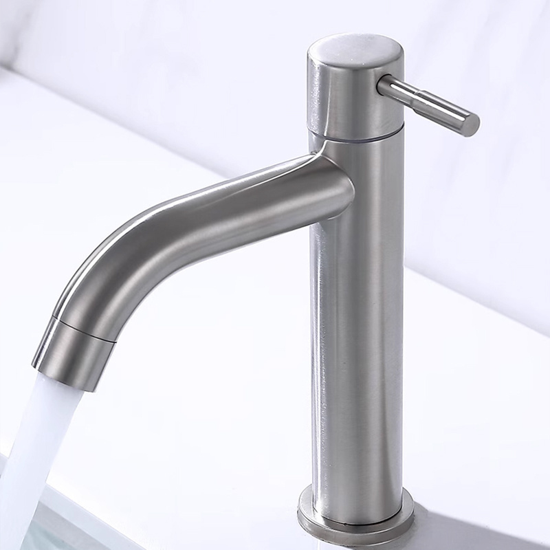 Kaiping Shuikou Stainless Steel 304 One Hole Waterfall Mixer Sinks Single Handle Tap Face Wash Bathroom Taps Basin Faucet