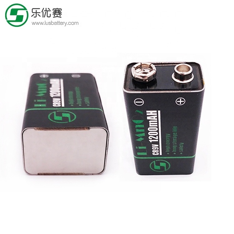 CR9V/P 9 V / PP3 battery Lithium 1200 mAh 9 V Primary Lithium Li-Mn Battery CR9V 1200mah