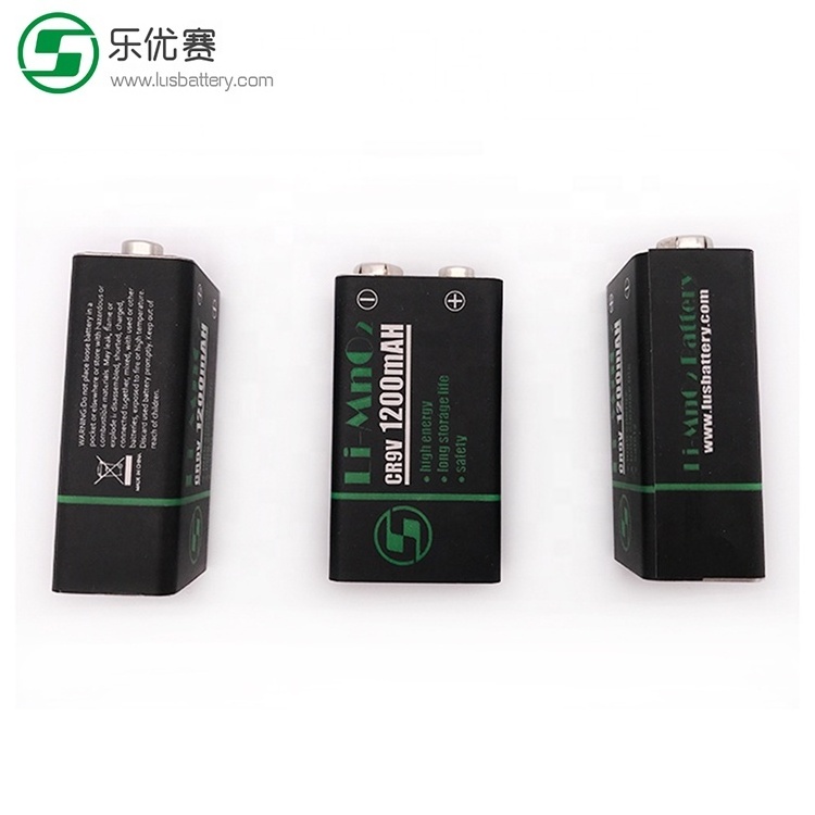 CR9V/P 9 V / PP3 battery Lithium 1200 mAh 9 V Primary Lithium Li-Mn Battery CR9V 1200mah