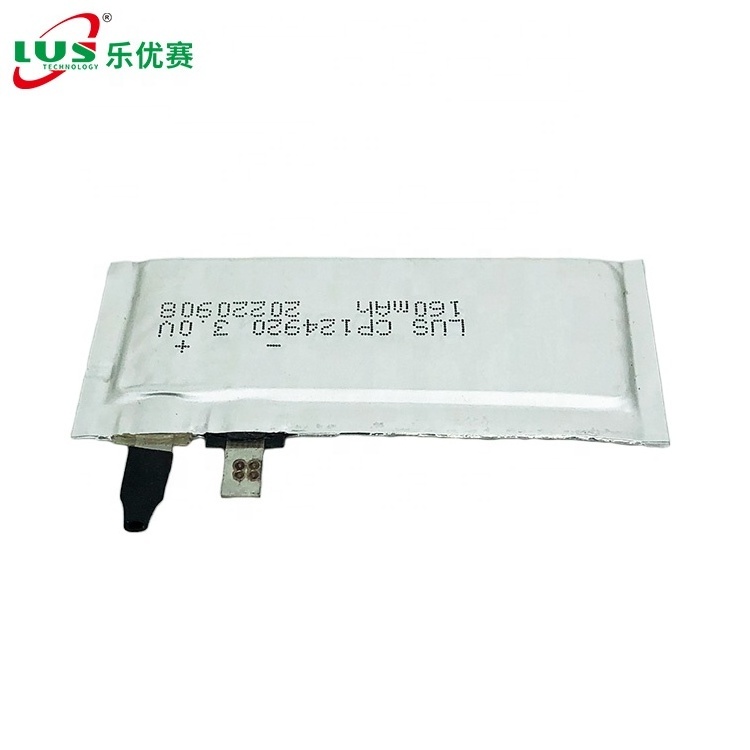 CP124920 ultra thin battery 3V 150mAh Li-MnO2 battery CP124920 flat ultra-thin 3 V