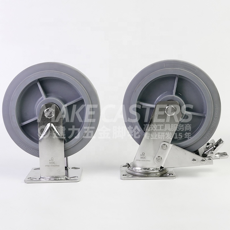 Stainless Steel Casters Wheels Heavy Duty SUS 304 316 4