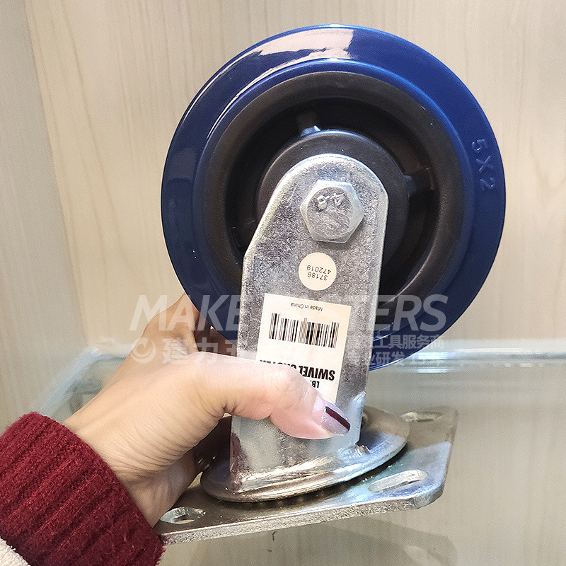 Manufacturer Heavy Duty With Brake Rubber PU Nylon Trolley Wheels 4 Inch 5inch 6 Inch 8 Inch industrial Swivel Caster Wheel