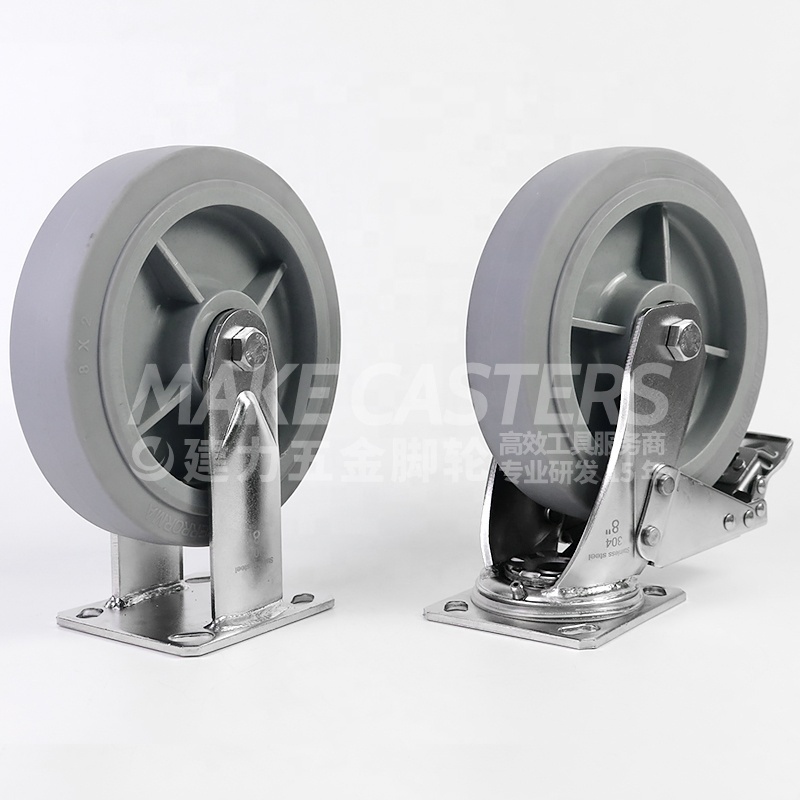 Stainless Steel Casters Wheels Heavy Duty SUS 304 316 4