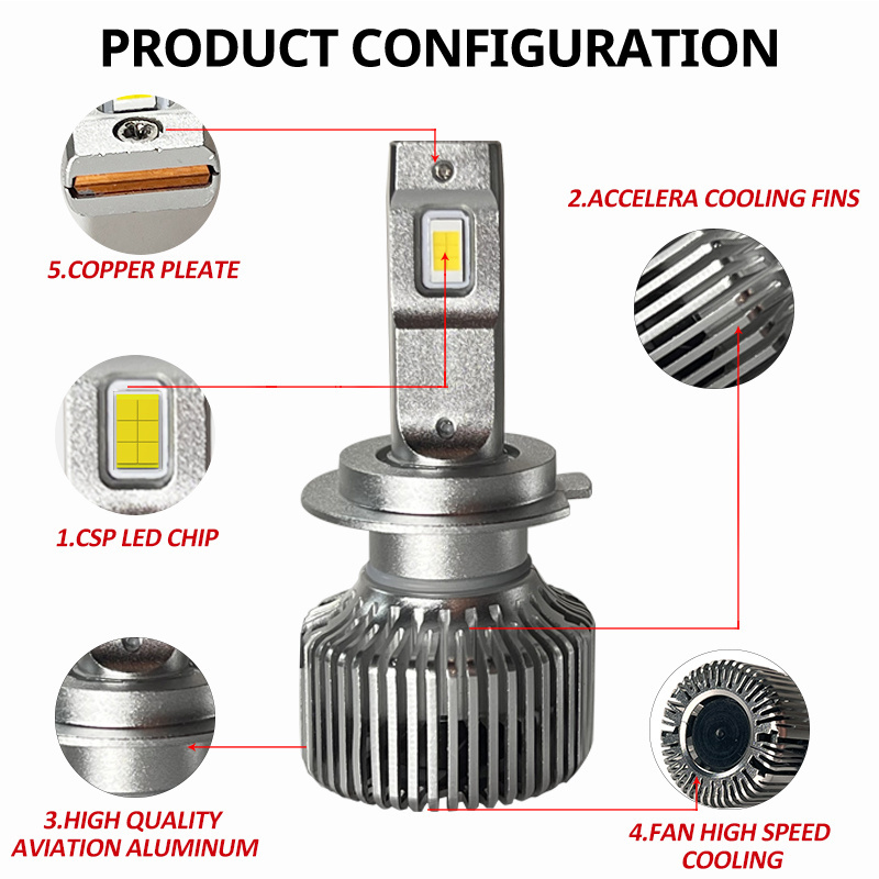 DGLS A7 high power 200 watts led headlight bulbs 12000 lumen led headlight h1 h4 h7 h11 led v8 headlight bulb 9005 9006